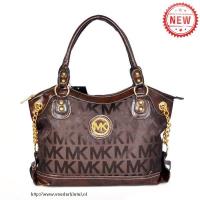 michael kors jacquard monogram groot koffie boekentassen Outlet Almere Stad k5c8o770